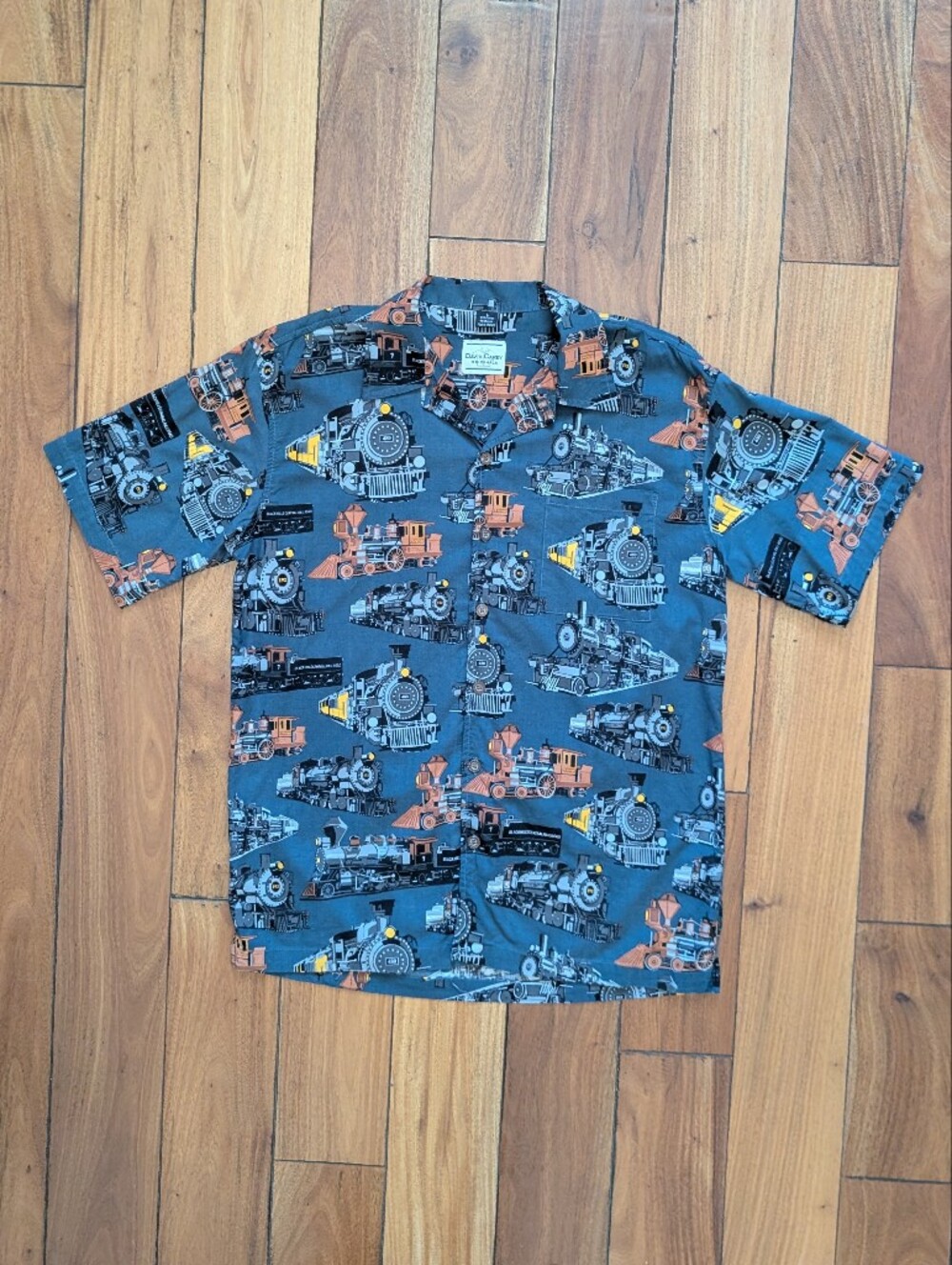 David Carey Vintage Trains Shirt (L)